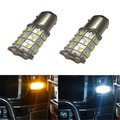 Gp-Thunder GP-Thunder 1157-SMD-60D-W-A Switchback 60 LED Bulbs For Turn Signal Lights - White & Amber 1157-SMD-60D-W/A